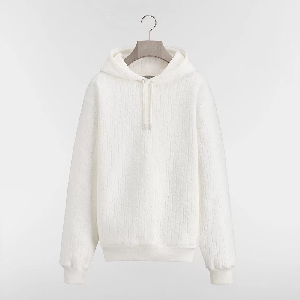 Dior Oblique Relaxed-Fit Hooded Sweatshirt
Off-White Cotton Fleece (unisex)